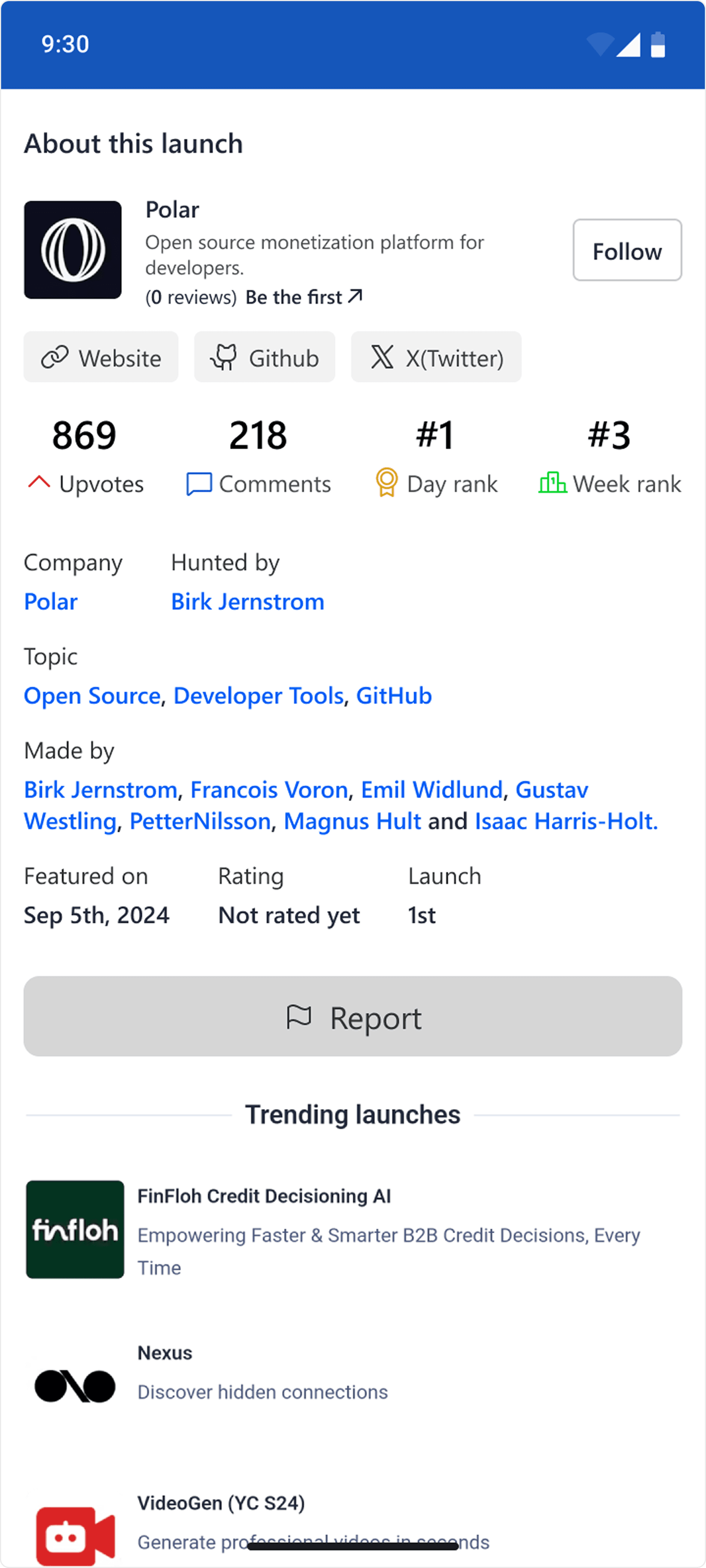 Product hunt launch redesign after